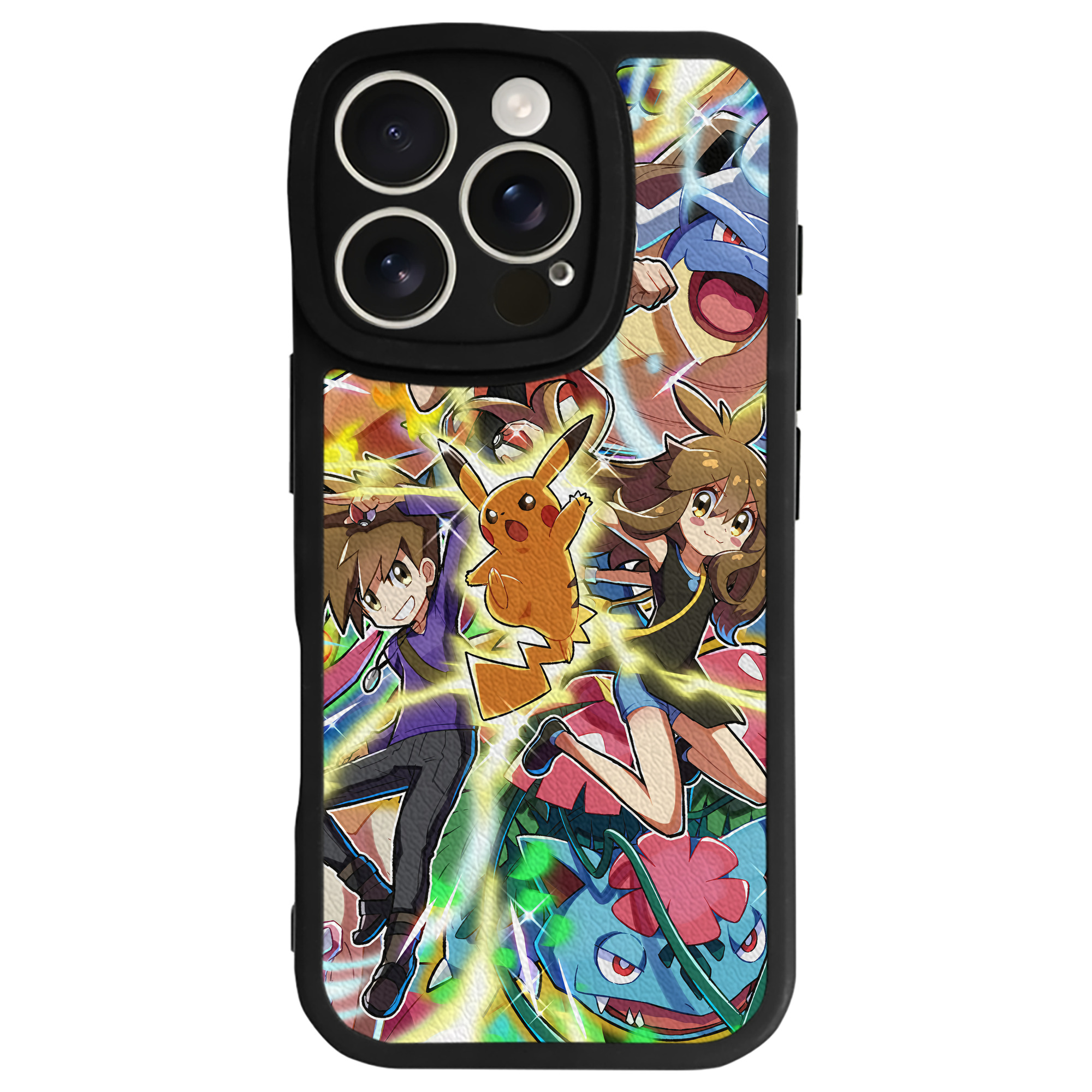 （画像用） ポケットモンスター Pokémon 【iPhone 16シリーズ対応】シリコンスマホケース（レザー調） 材質：シリコン